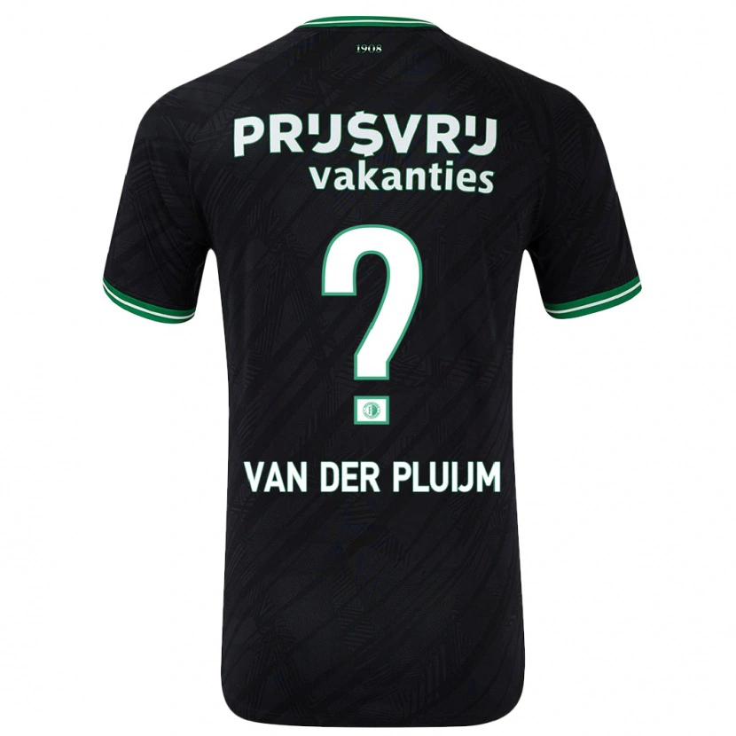 DanxenキッズMarvin Van Der Pluijm#0黒緑アウェイシャツ2024/25ジャージーユニフォーム
