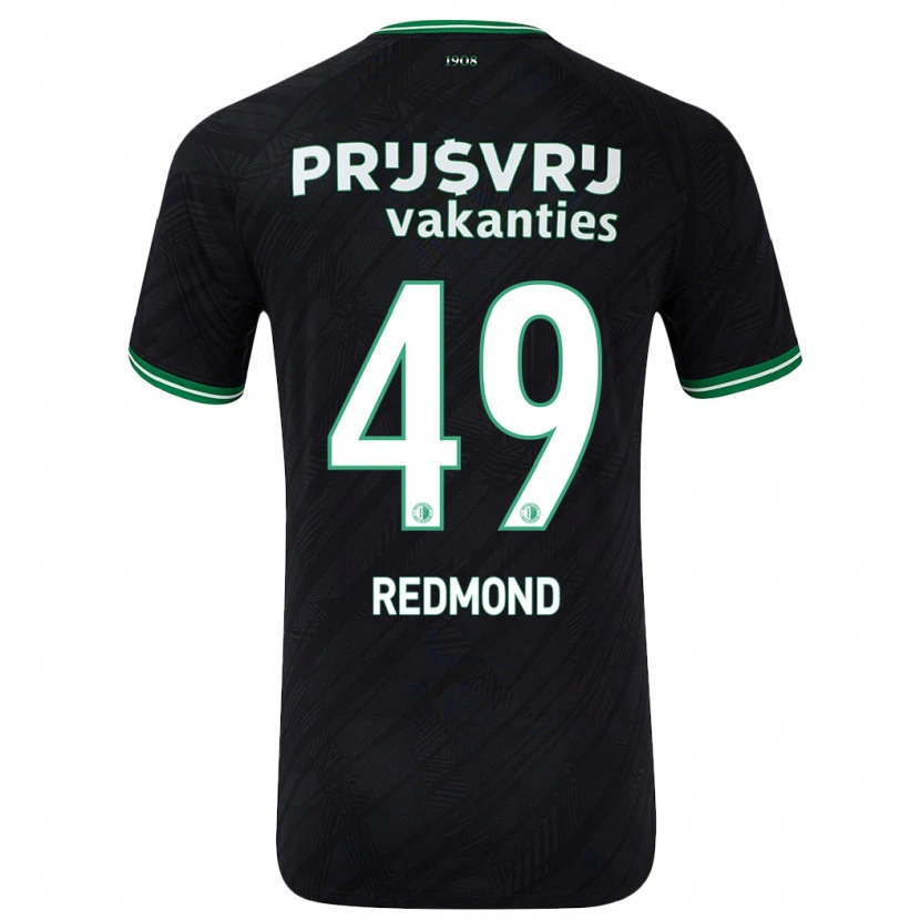 DanxenキッズZepiqueno Redmond#49黒緑アウェイシャツ2024/25ジャージーユニフォーム