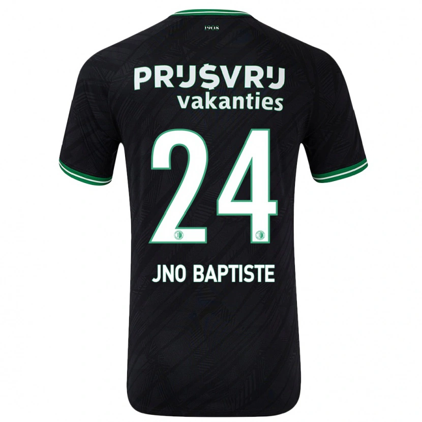DanxenキッズBridget Jno Baptiste#24黒緑アウェイシャツ2024/25ジャージーユニフォーム