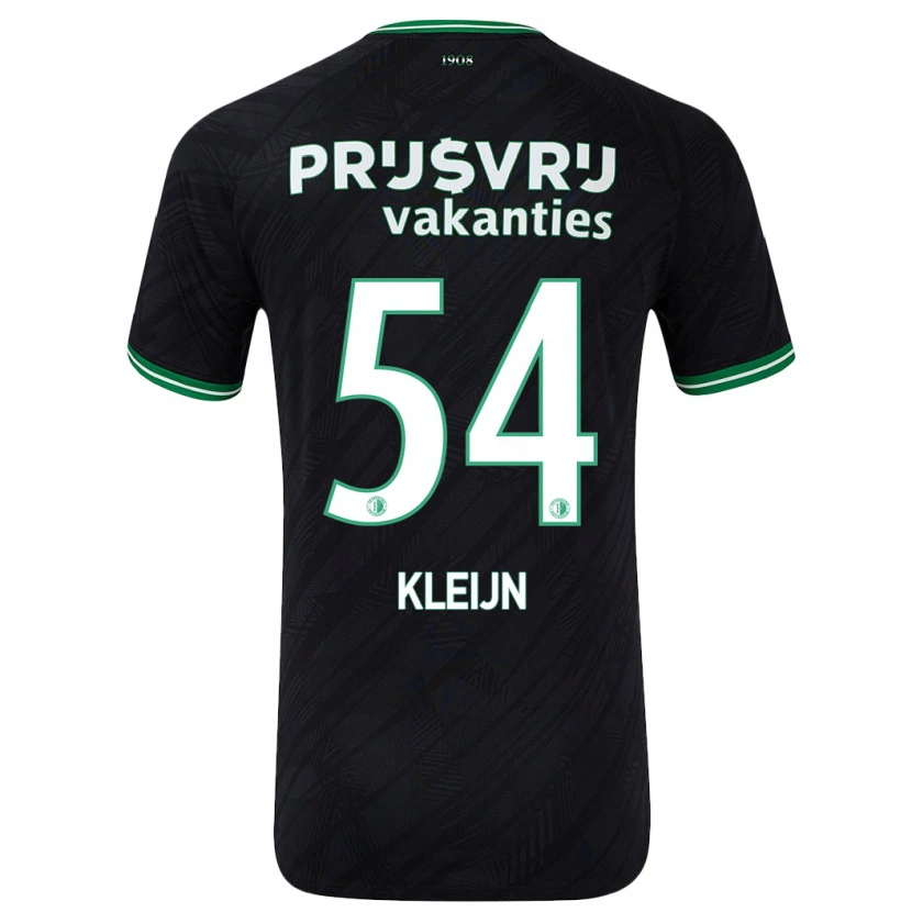 DanxenキッズMike Kleijn#54黒緑アウェイシャツ2024/25ジャージーユニフォーム