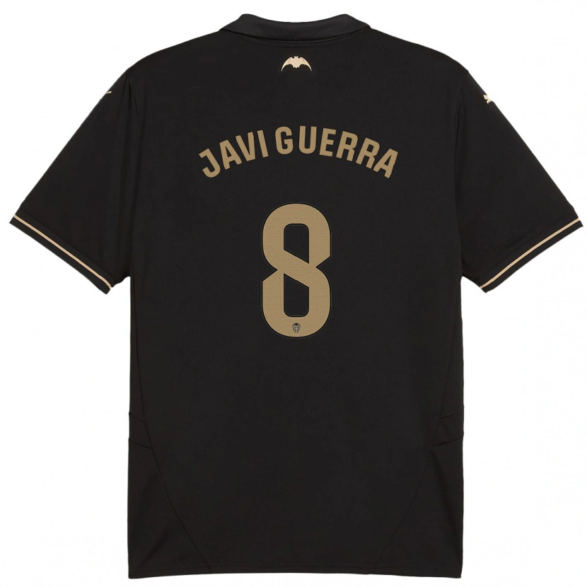 Danxenキッズハビエル・ゲーラ・ロドリゲス#8黒アウェイシャツ2024/25ジャージーユニフォーム