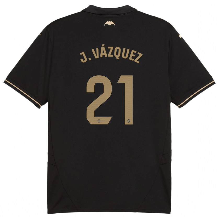Danxenキッズヘスス・バスケス#21黒アウェイシャツ2024/25ジャージーユニフォーム