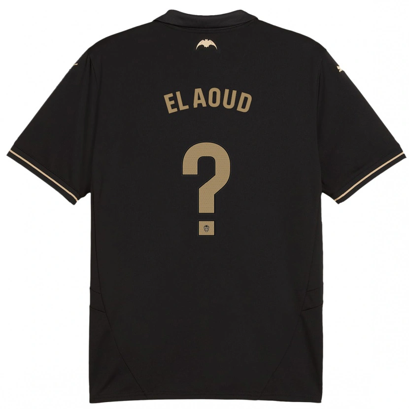 DanxenキッズIsmail El Aoud#0黒アウェイシャツ2024/25ジャージーユニフォーム