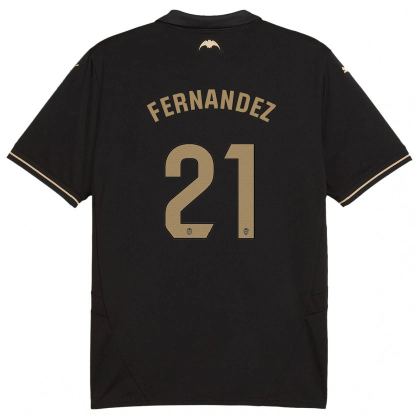 Danxenキッズエステラ・フェルナンデス#21黒アウェイシャツ2024/25ジャージーユニフォーム