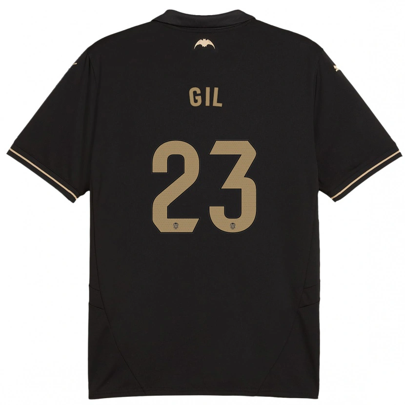 DanxenキッズElena Gil#23黒アウェイシャツ2024/25ジャージーユニフォーム