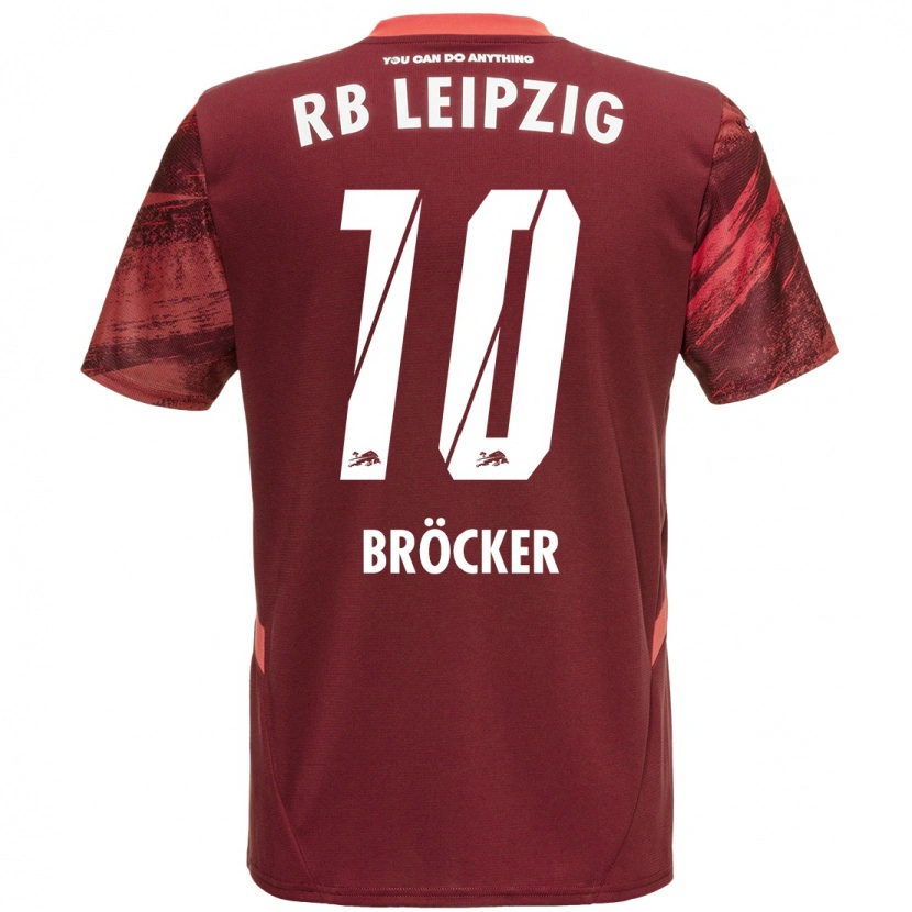 DanxenキッズMads Bröcker#10ブルゴーニュアウェイシャツ2024/25ジャージーユニフォーム