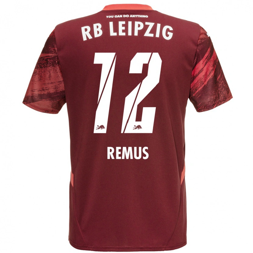 DanxenキッズNiklas Remus#12ブルゴーニュアウェイシャツ2024/25ジャージーユニフォーム