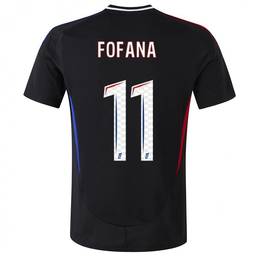 Danxenキッズマリック・フォファナ#11黒アウェイシャツ2024/25ジャージーユニフォーム