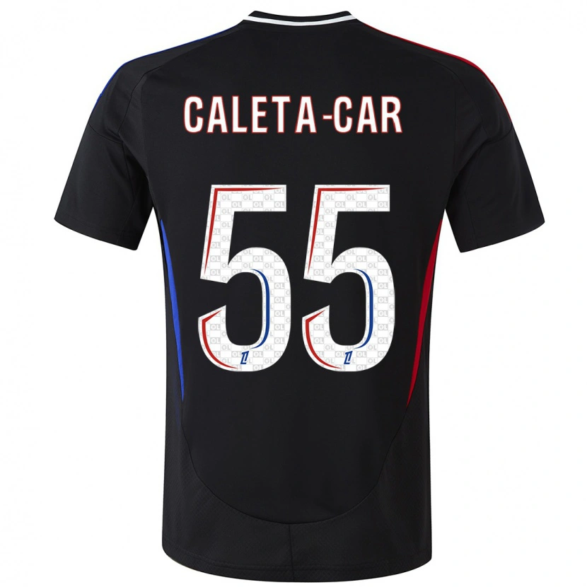 Danxenキッズドウイェ・チャレタ＝カー#55黒アウェイシャツ2024/25ジャージーユニフォーム