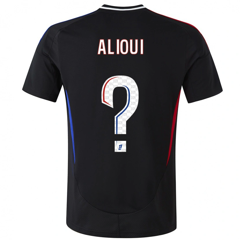DanxenキッズAdam Alioui#0黒アウェイシャツ2024/25ジャージーユニフォーム