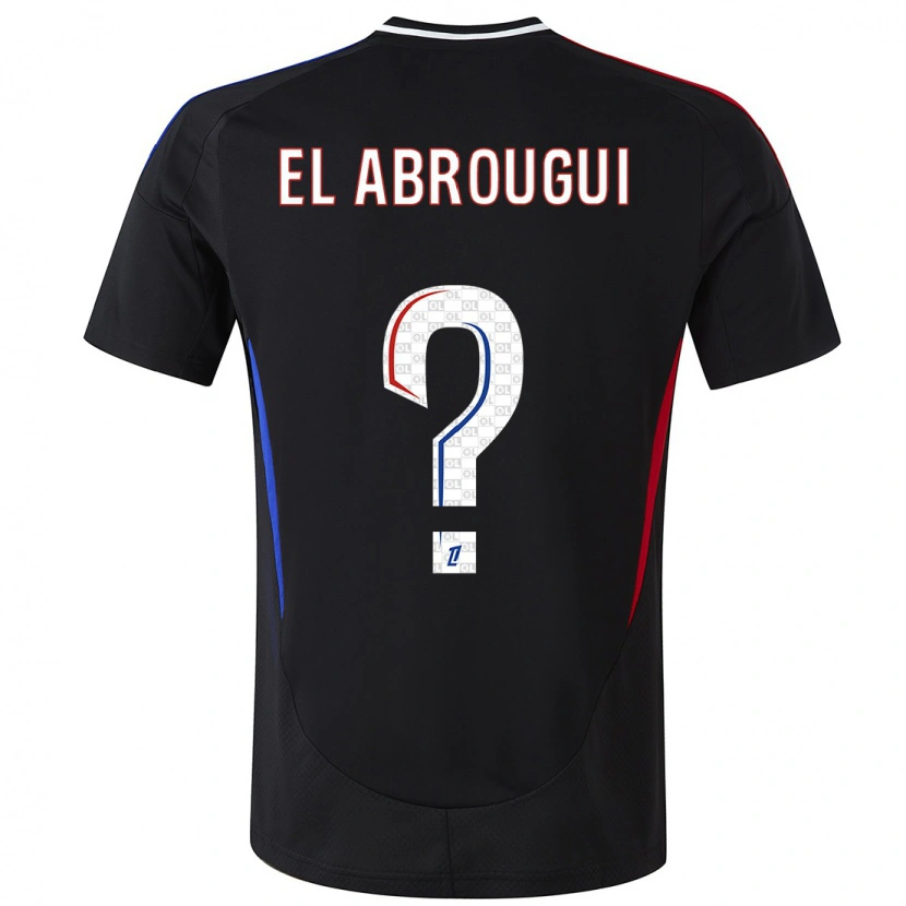 DanxenキッズWassim El Abrougui#0黒アウェイシャツ2024/25ジャージーユニフォーム