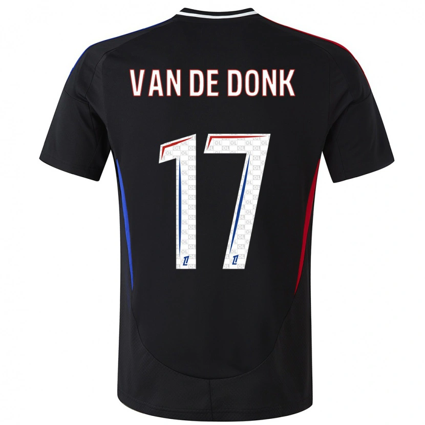 Danxenキッズダニエレ・ファンデドンク#17黒アウェイシャツ2024/25ジャージーユニフォーム