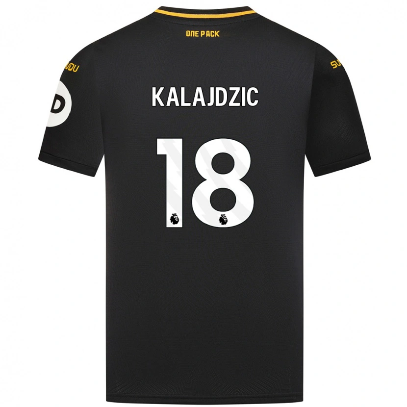 Danxenキッズサーシャ・カライジッチ#18黒アウェイシャツ2024/25ジャージーユニフォーム