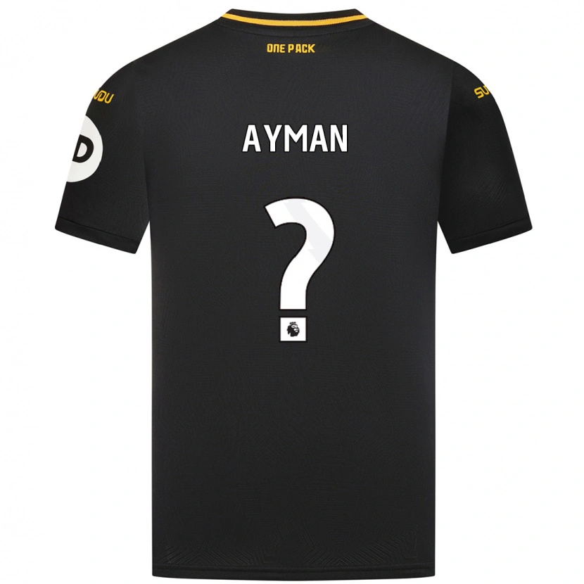 DanxenキッズAlvin Ayman#0黒アウェイシャツ2024/25ジャージーユニフォーム