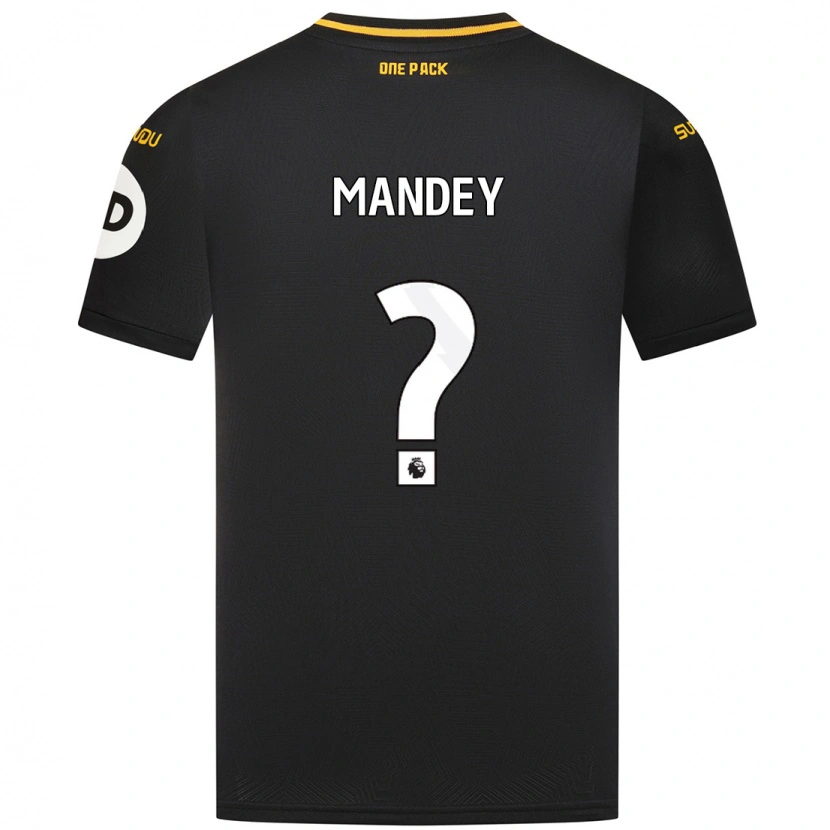 DanxenキッズZiyad Mandey#0黒アウェイシャツ2024/25ジャージーユニフォーム