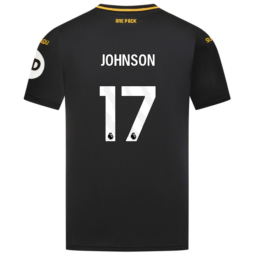 Danxenキッズケイティー・ジョンソン#17黒アウェイシャツ2024/25ジャージーユニフォーム
