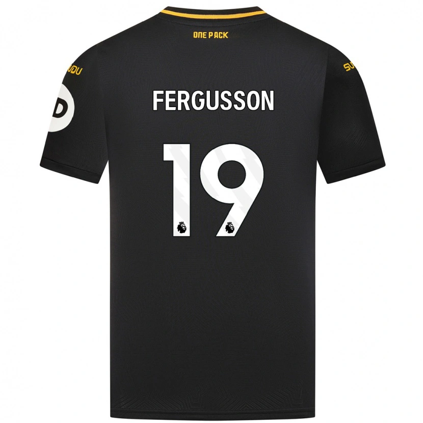 DanxenキッズLiv Fergusson#19黒アウェイシャツ2024/25ジャージーユニフォーム