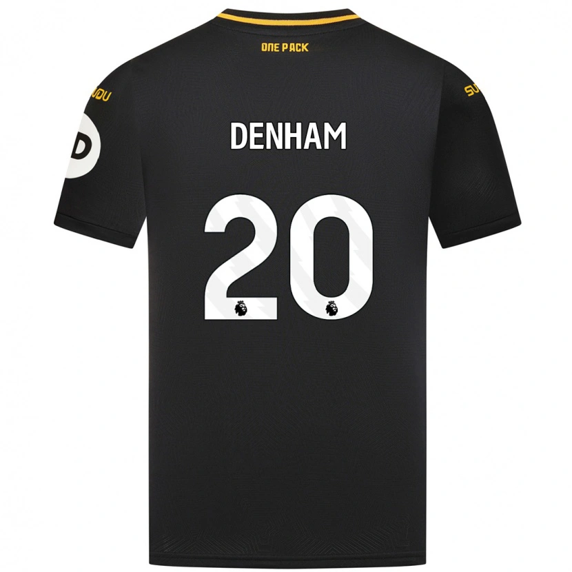 DanxenキッズAnia Denham#20黒アウェイシャツ2024/25ジャージーユニフォーム