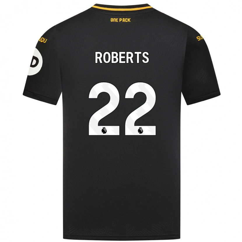 DanxenキッズBeth Roberts#22黒アウェイシャツ2024/25ジャージーユニフォーム
