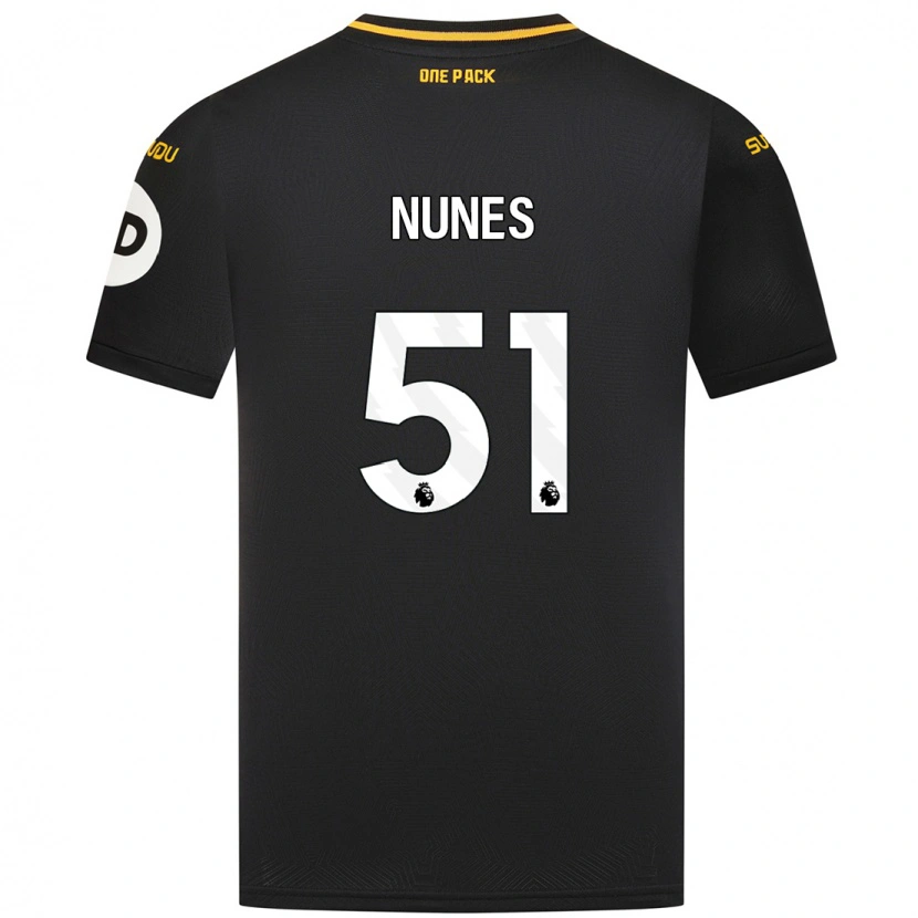 DanxenキッズGrazi Nunes#51黒アウェイシャツ2024/25ジャージーユニフォーム