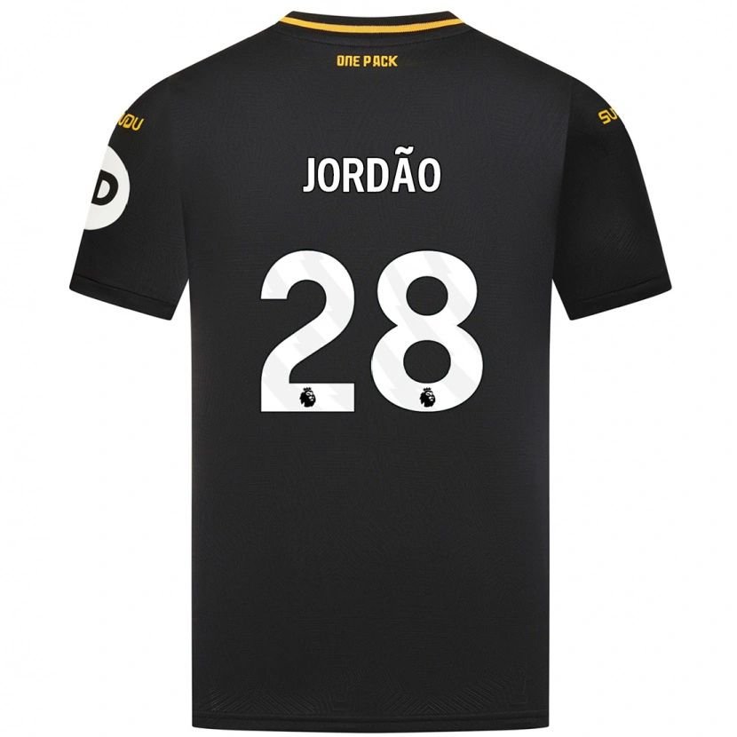 Danxenキッズブルーノ・ジョルダン#28黒アウェイシャツ2024/25ジャージーユニフォーム