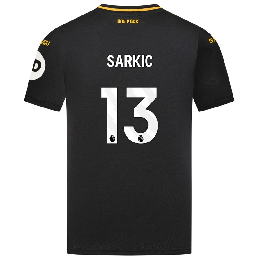 Danxenキッズマティヤ・サルキッチ#13黒アウェイシャツ2024/25ジャージーユニフォーム