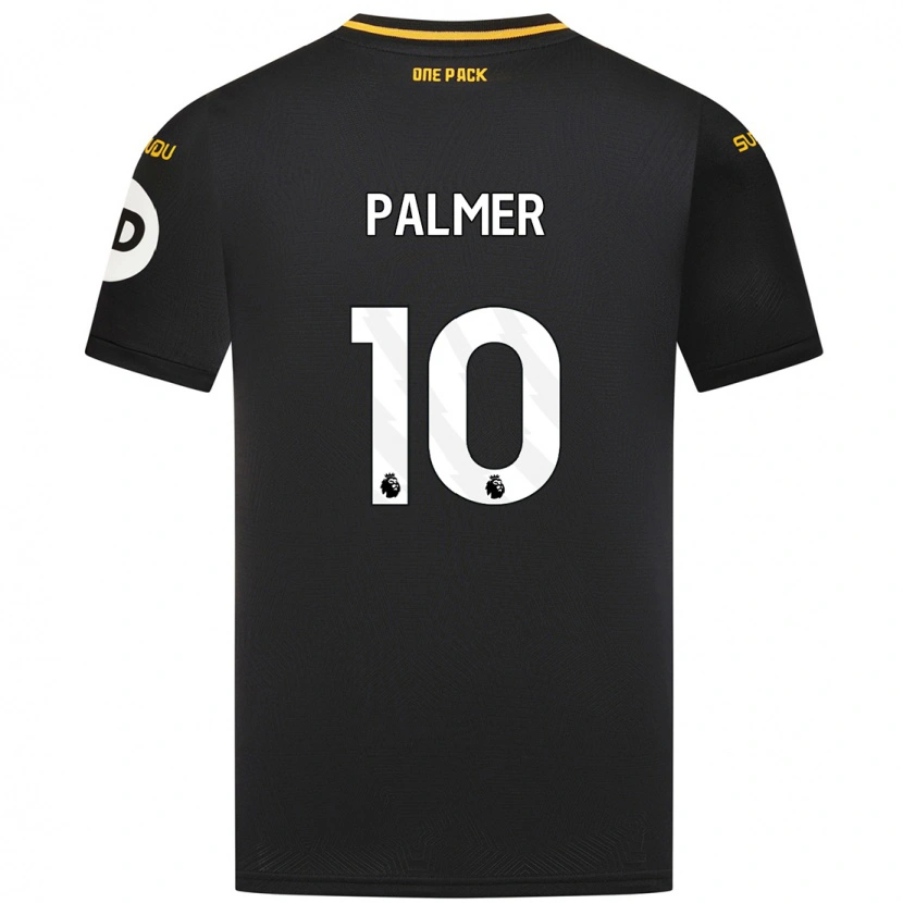 Danxenキッズジャミラ・パーマー#10黒アウェイシャツ2024/25ジャージーユニフォーム