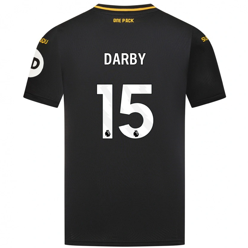 Danxenキッズケリーダービー#15黒アウェイシャツ2024/25ジャージーユニフォーム