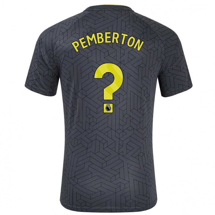 DanxenキッズDafi-Tomos Pemberton#0黒 黄アウェイシャツ2024/25ジャージーユニフォーム