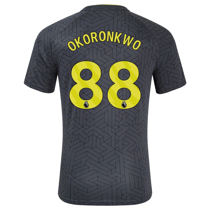 Danxenキッズフランシス・オコロンコ#88黒 黄アウェイシャツ2024/25ジャージーユニフォーム
