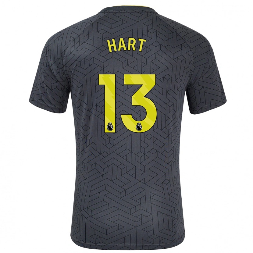 DanxenキッズLibby Hart#13黒 黄アウェイシャツ2024/25ジャージーユニフォーム