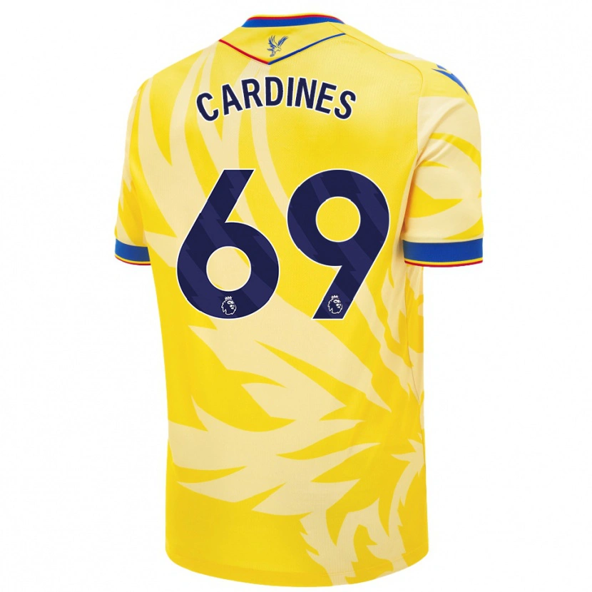 DanxenキッズRio Cardines#69黄アウェイシャツ2024/25ジャージーユニフォーム