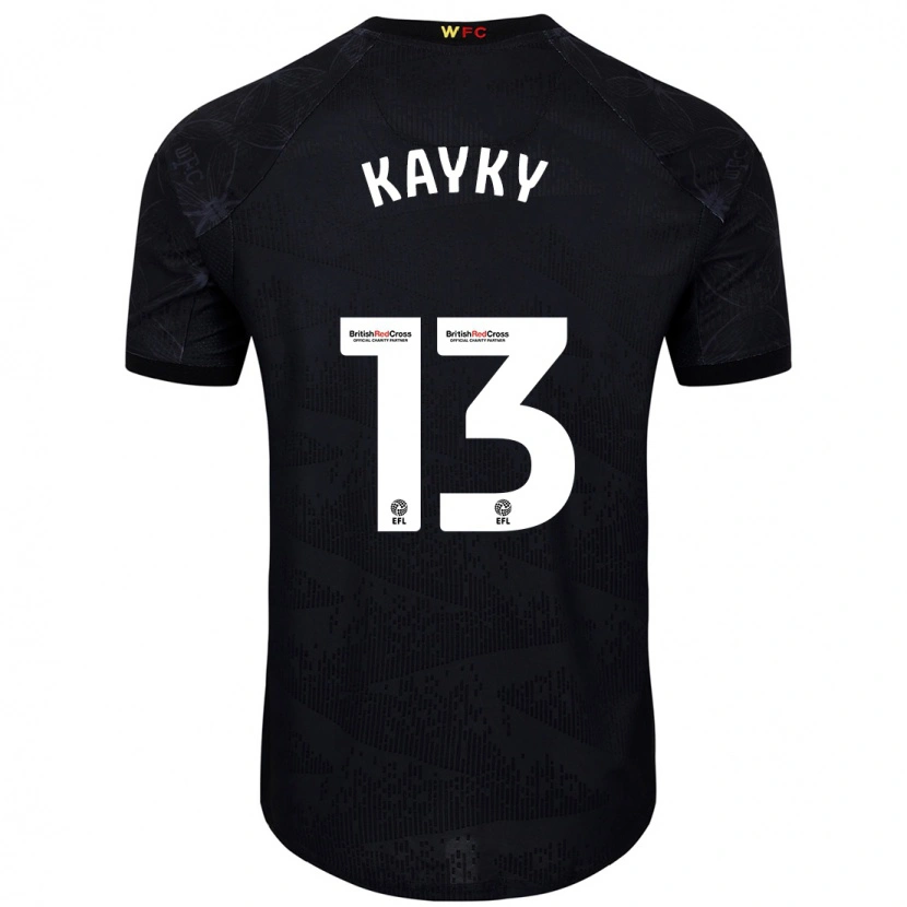 DanxenキッズKayky Almeida#13黒 白アウェイシャツ2024/25ジャージーユニフォーム