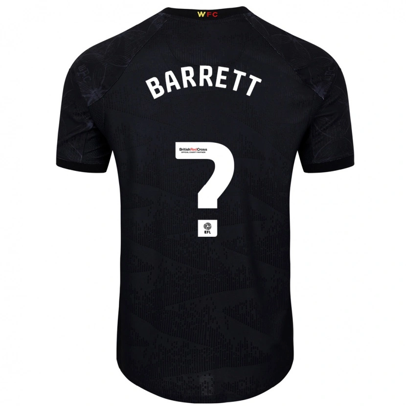 DanxenキッズHayden Barrett#0黒 白アウェイシャツ2024/25ジャージーユニフォーム