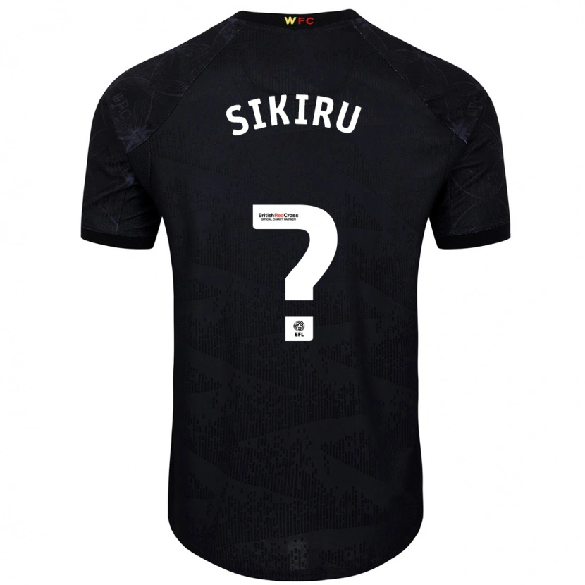 DanxenキッズPrince Sikiru#0黒 白アウェイシャツ2024/25ジャージーユニフォーム