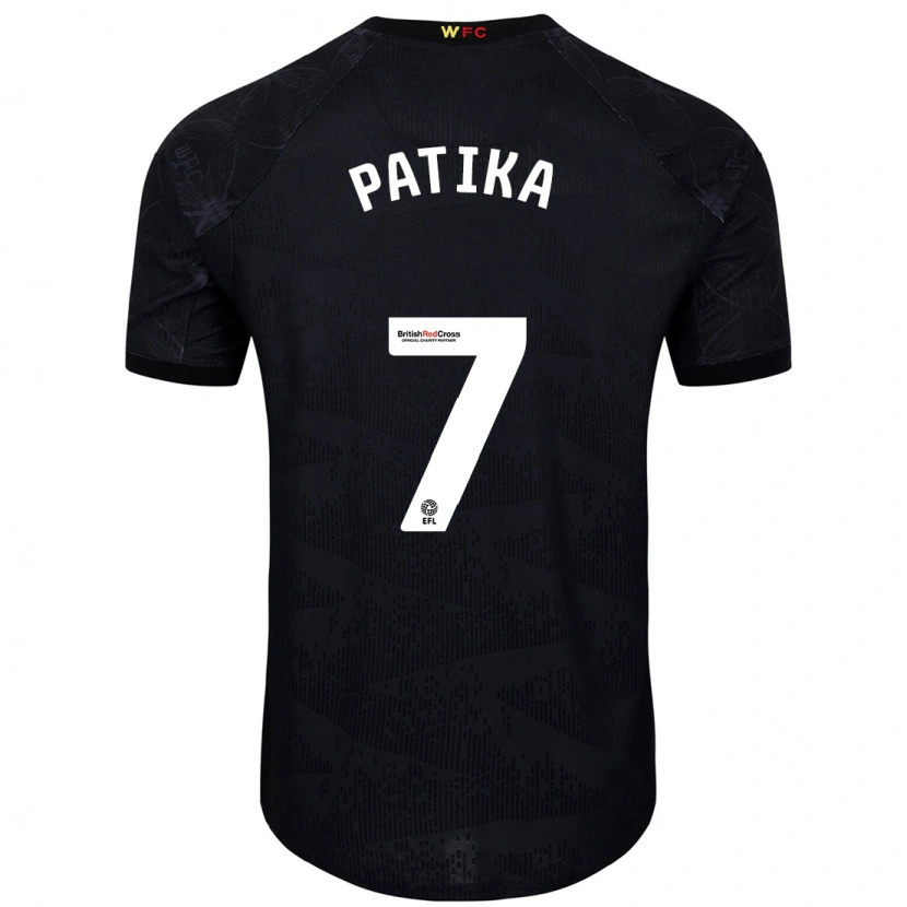 DanxenキッズGlebs Patika#7黒 白アウェイシャツ2024/25ジャージーユニフォーム