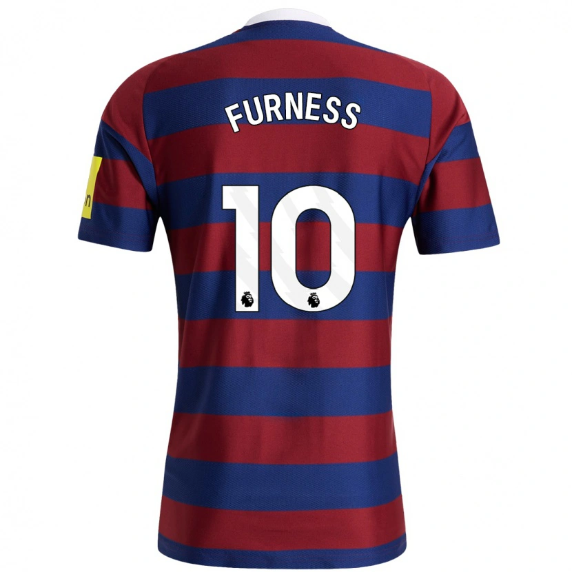 Danxenキッズレイチェル・ファーネス#10バーガンディ ネイビーブルーアウェイシャツ2024/25ジャージーユニフォーム