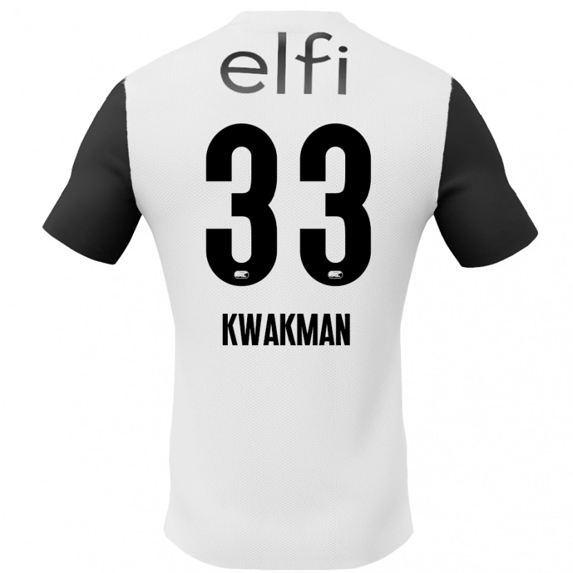 Danxenキッズデイブ・クワクマン#33白 黒アウェイシャツ2024/25ジャージーユニフォーム