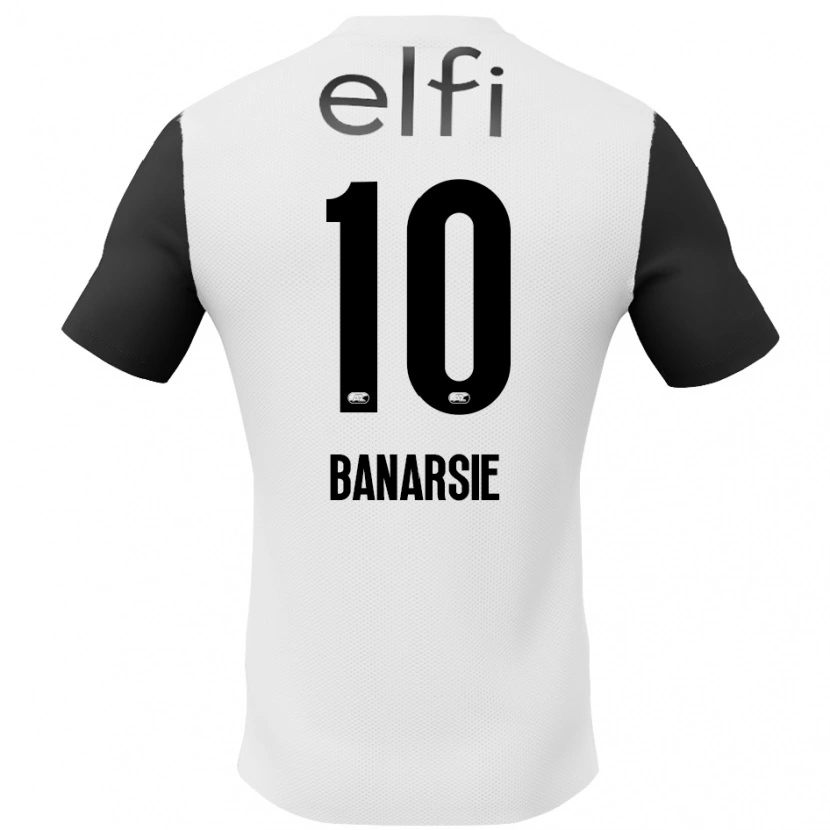 DanxenキッズAmy Banarsie#10白 黒アウェイシャツ2024/25ジャージーユニフォーム