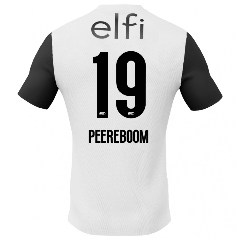 DanxenキッズSanne Peereboom#19白 黒アウェイシャツ2024/25ジャージーユニフォーム