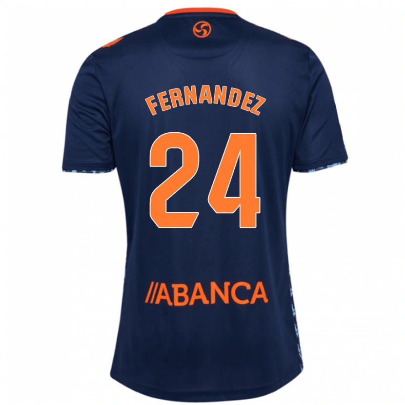 Danxenキッズセサール・フェルナンデス#24ネイビーブルーアウェイシャツ2024/25ジャージーユニフォーム