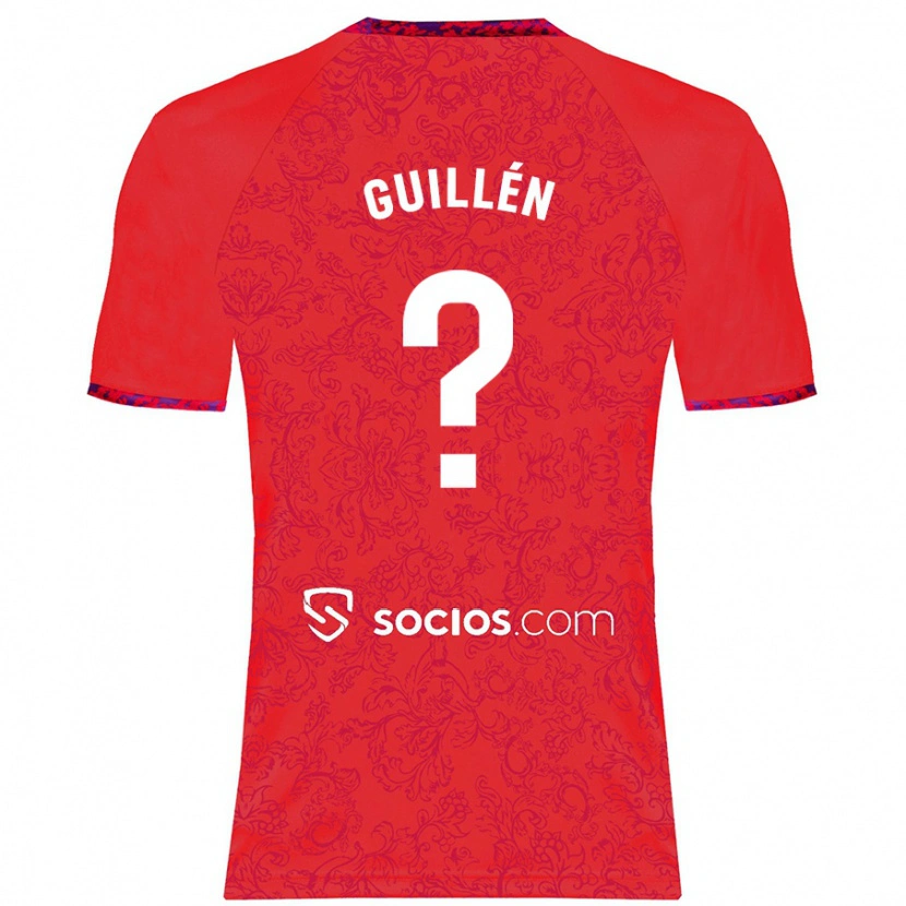 DanxenキッズNico Guillén#0赤アウェイシャツ2024/25ジャージーユニフォーム