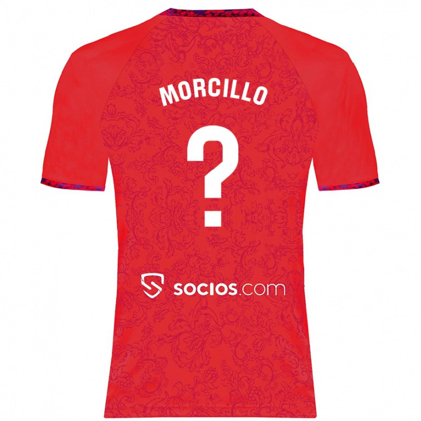 DanxenキッズRaquel Morcillo#0赤アウェイシャツ2024/25ジャージーユニフォーム