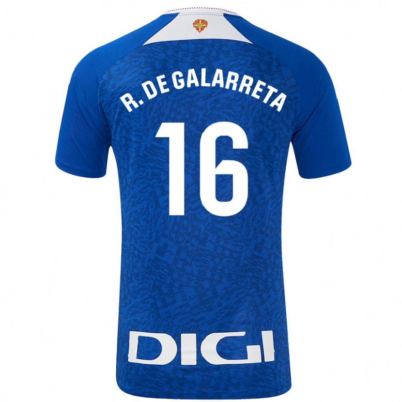 Danxenキッズイニゴ・ルイス・デ・ガラレタ#16ロイヤルブルーアウェイシャツ2024/25ジャージーユニフォーム
