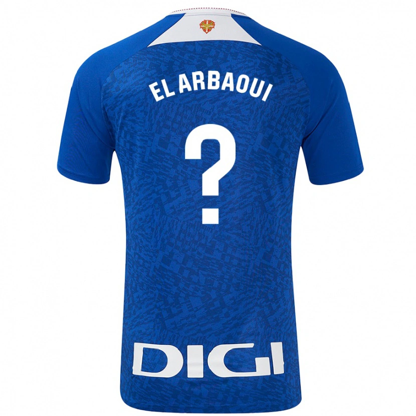 DanxenキッズIlyas El Arbaoui#0ロイヤルブルーアウェイシャツ2024/25ジャージーユニフォーム