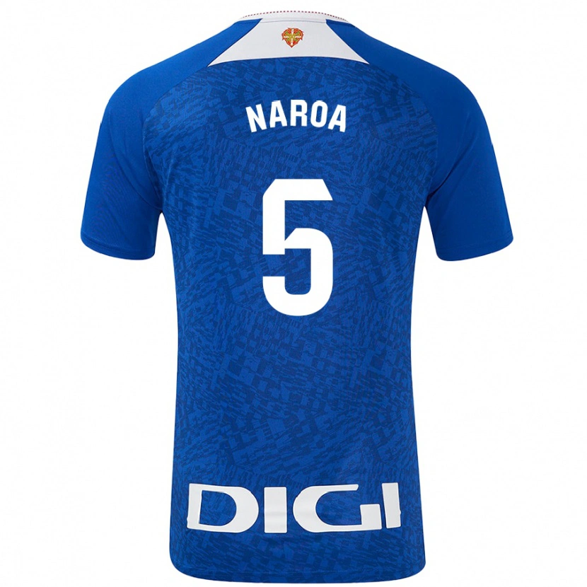 DanxenキッズNaroa#5ロイヤルブルーアウェイシャツ2024/25ジャージーユニフォーム