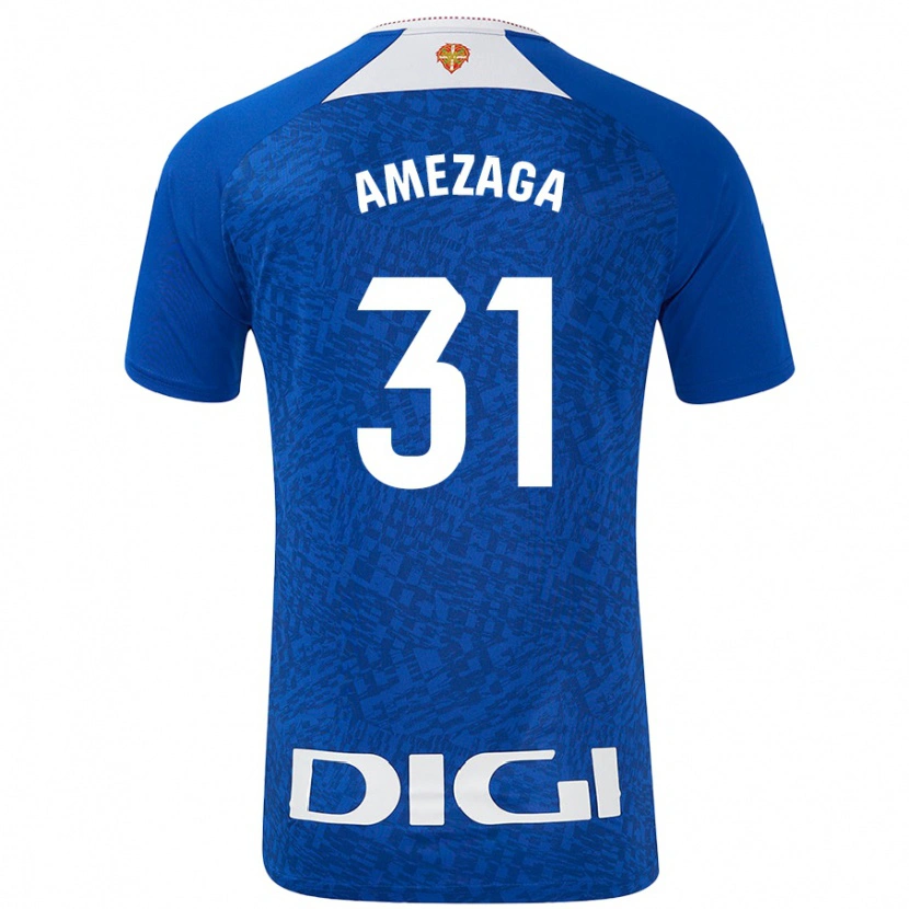 Danxenキッズジョン・アメザガ#31ロイヤルブルーアウェイシャツ2024/25ジャージーユニフォーム