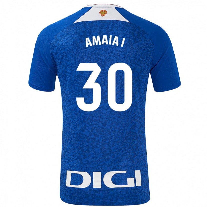 Danxenキッズアマイア・イリバレン#30ロイヤルブルーアウェイシャツ2024/25ジャージーユニフォーム