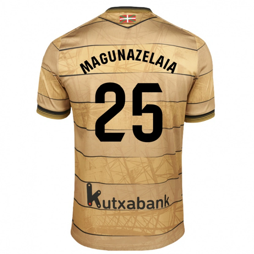 Danxenキッズジョン・マグナセライア#25ブラウンアウェイシャツ2024/25ジャージーユニフォーム