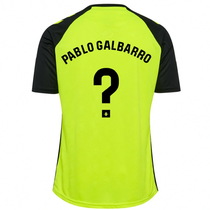 DanxenキッズJuan Pablo Galbarro#0蛍光黄黒アウェイシャツ2024/25ジャージーユニフォーム
